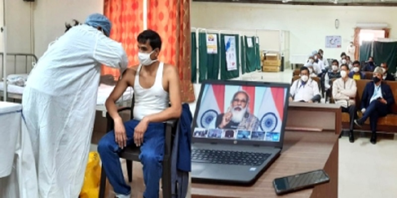 जबलपुर: रेलवे अस्पताल में शुरु हुआ कोविड वैक्सीन टीकाकरण अभियान
