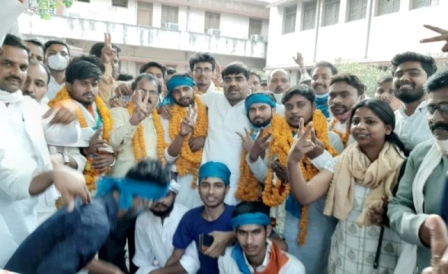 पीएम मोदी के निर्वाचन क्षेत्र वाराणसी के इस विवि छात्रसंघ पर एनएसयूआई की भारी जीत, कांग्रेस में खुशी 