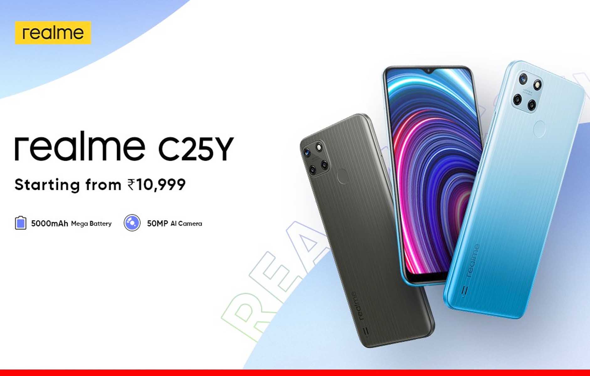 मात्र 10,999 रुपए में लॉन्च हुआ Realme C25Y स्मार्टफोन
