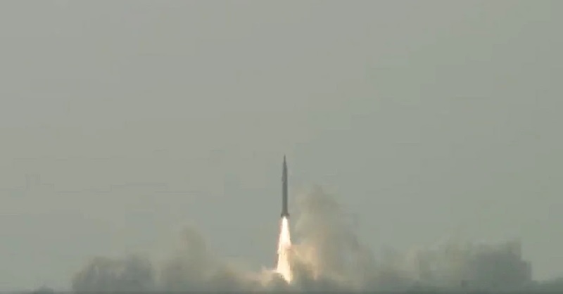 पाकिस्तान ने किया सतह से सतह तक मार करने वाली बैलिस्टिक मिसाइल का किया परीक्षण