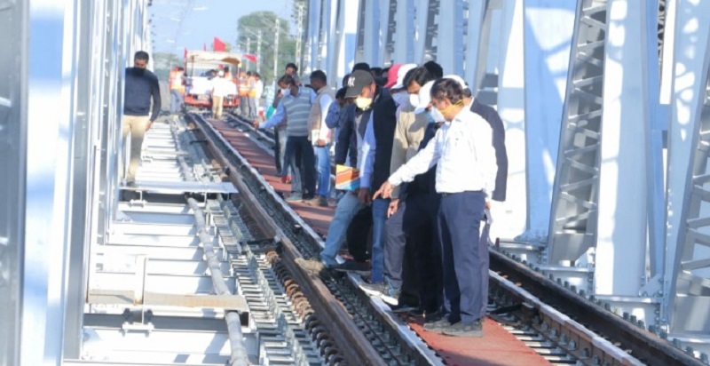 WCR के अंतर्गत सलहना-खन्ना बंजारी दोहरीकरण रेल लाइन कार्य का रेल संरक्षा आयुक्त ने किया निरीक्षण