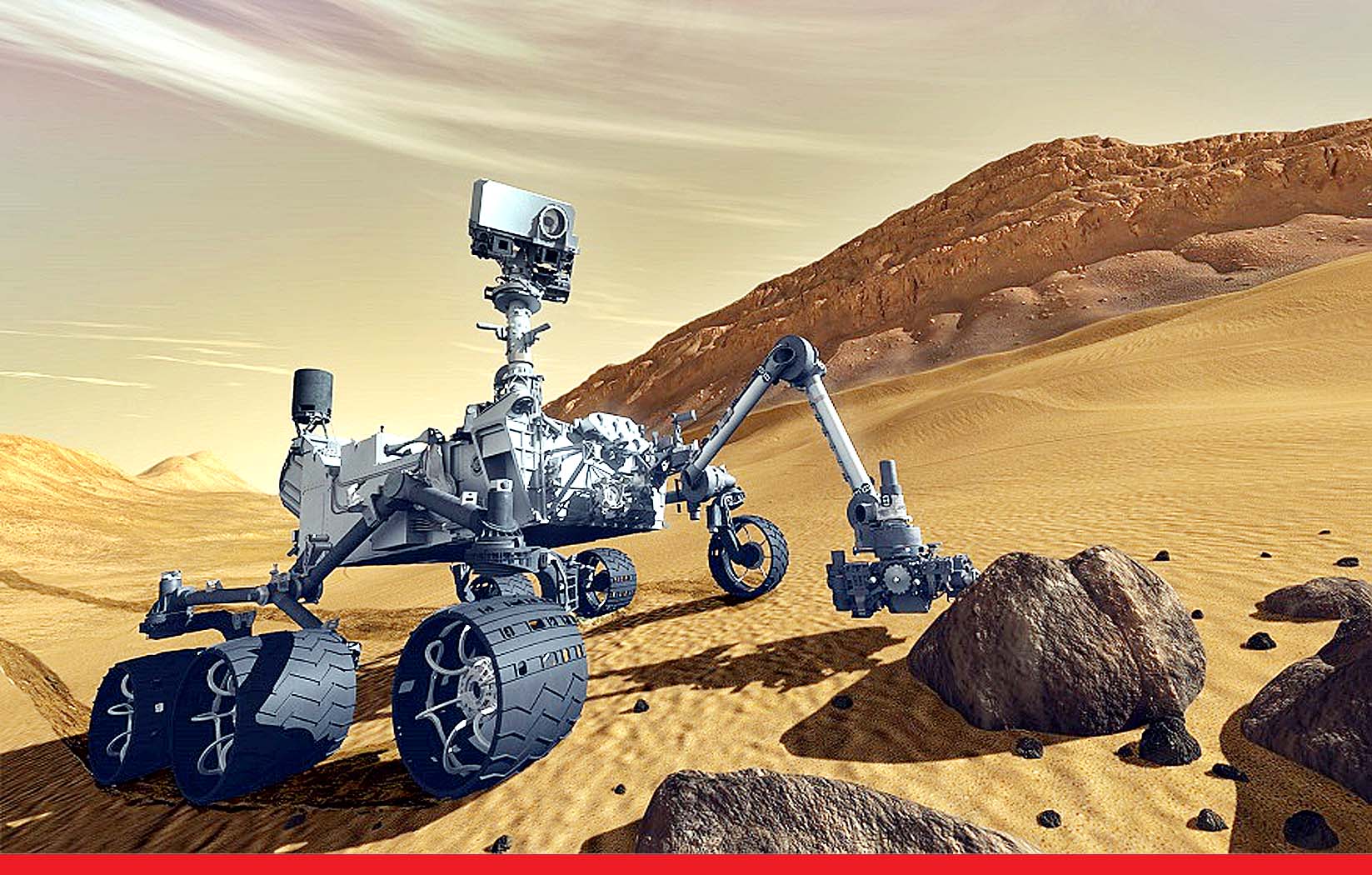 मंगल ग्रह पर नासा का रोवर उतरा गड्‌ढे में, सूखी नदी में तलाशेगा जिंदगी के सबूत