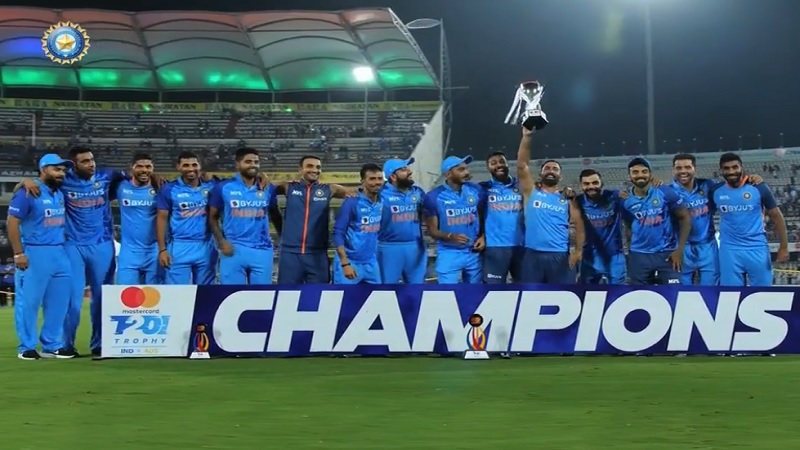 भारत ने ऑस्ट्रेलिया को 6 विकेट से हराकर घरेलू मैदान में लगातार जीती 10वीं सीरीज