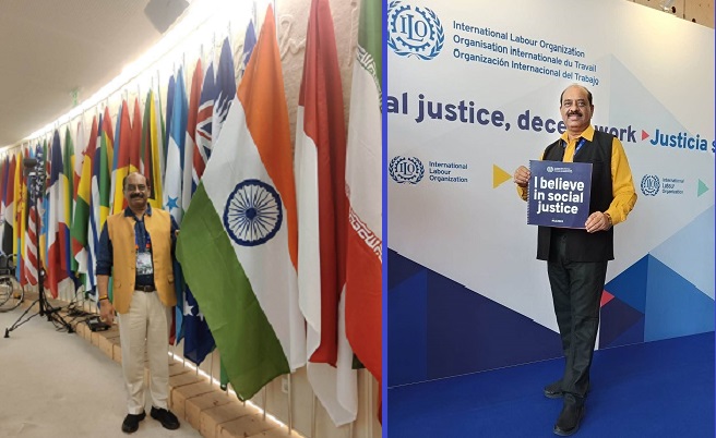 जेनेवा के ILO के सम्मेलन में WCREU महामंत्री मुकेश गालव ने भारत का पक्ष मुखरता से रखा, सिद्धू बने वाइस प्रेसीडेंट